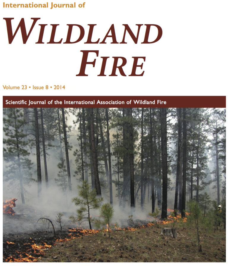 Intl Jrnl Wildland Fire International Association Of Wildland Fire