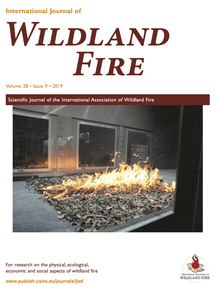 News from IJWF the Wildland Fire Science Journal International