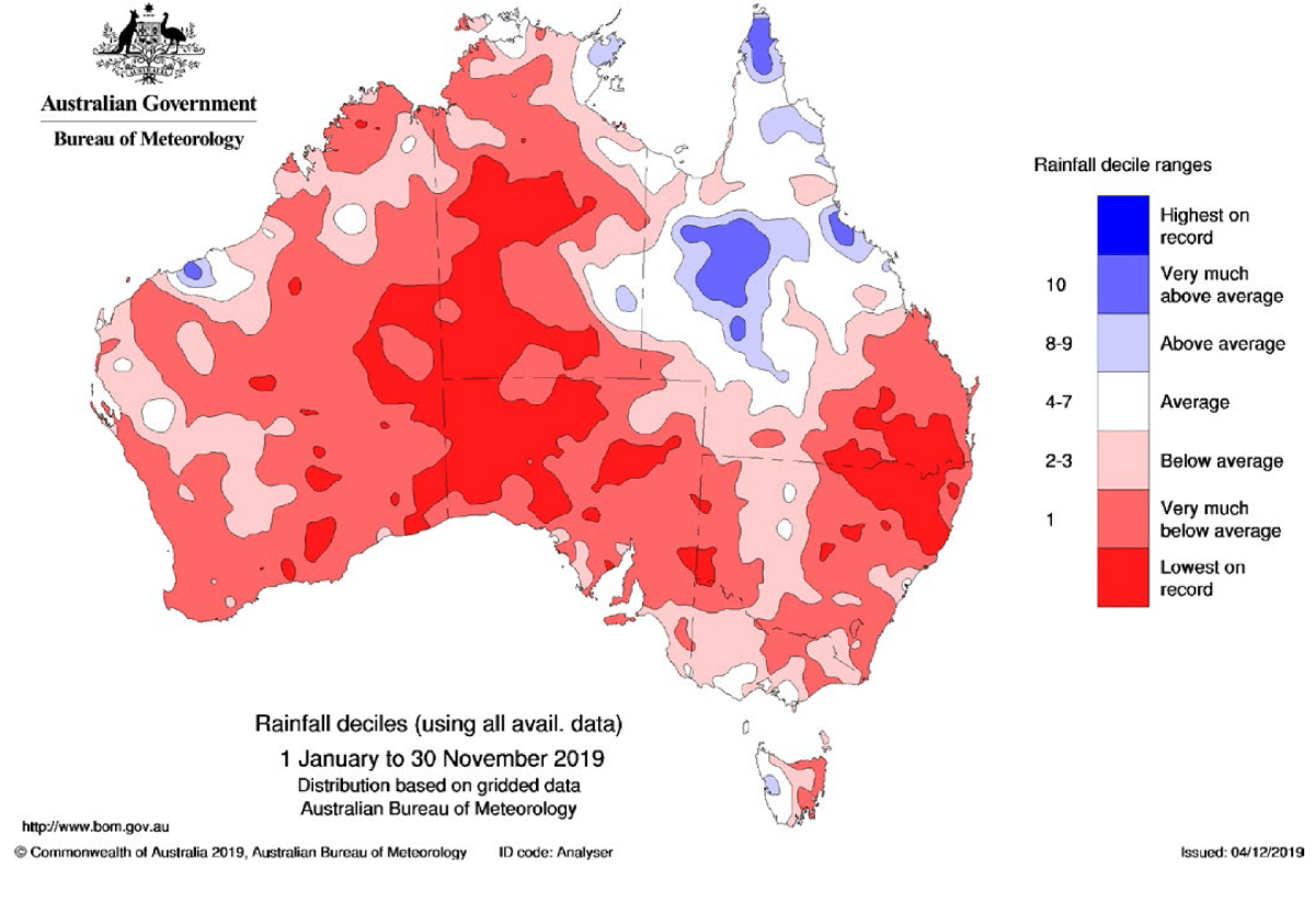 Australia Fires Map 2019